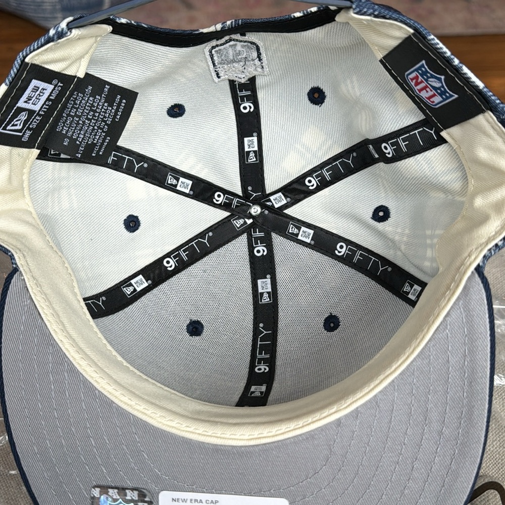 NWT Dallas Cowboys New Era 9FIFTY 2024 Sideline Statement Plaid Snapback Hat - Picture 9 of 10
